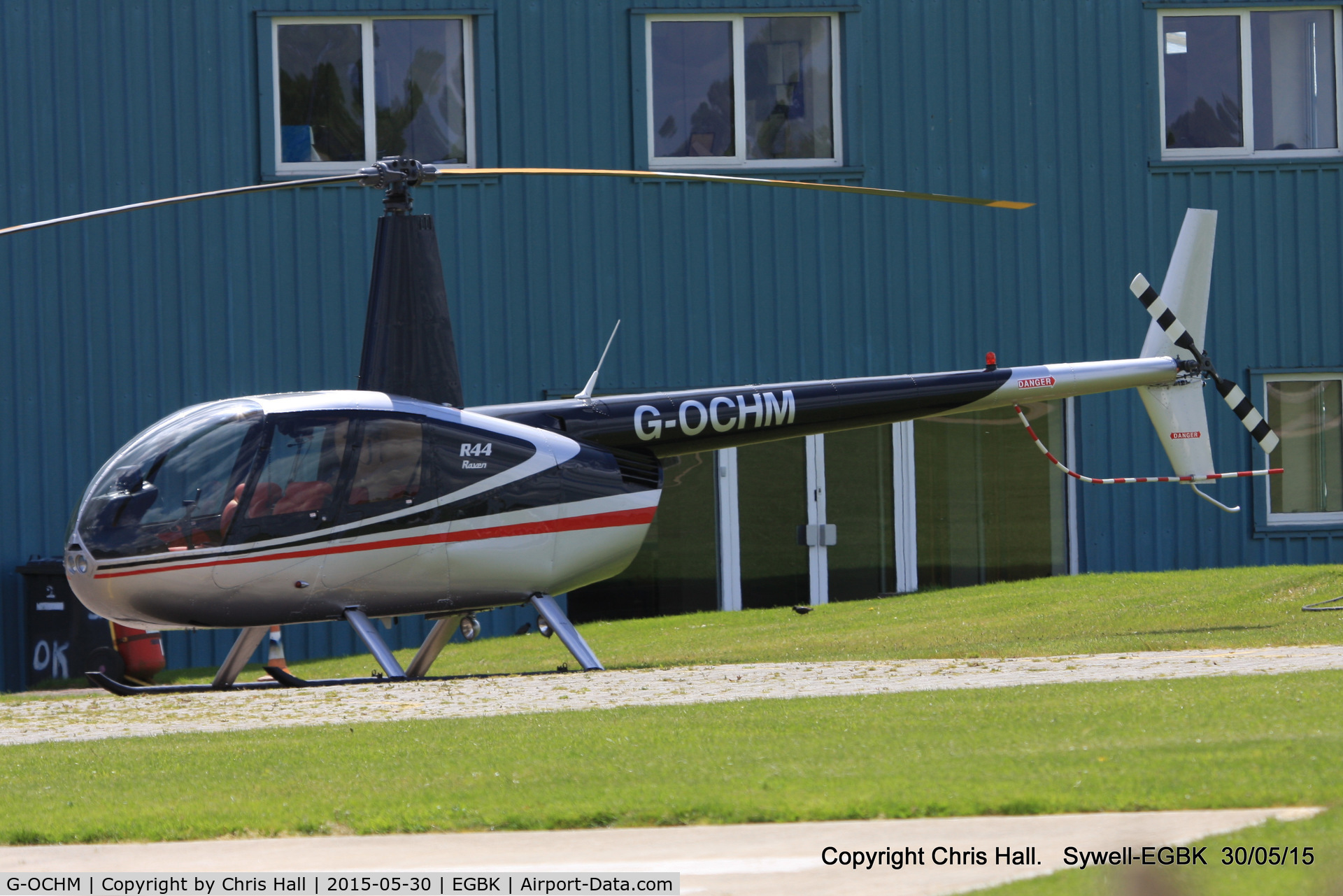 G-OCHM, 2001 Robinson R44 Raven C/N 1055, at Aeroexpo 2015