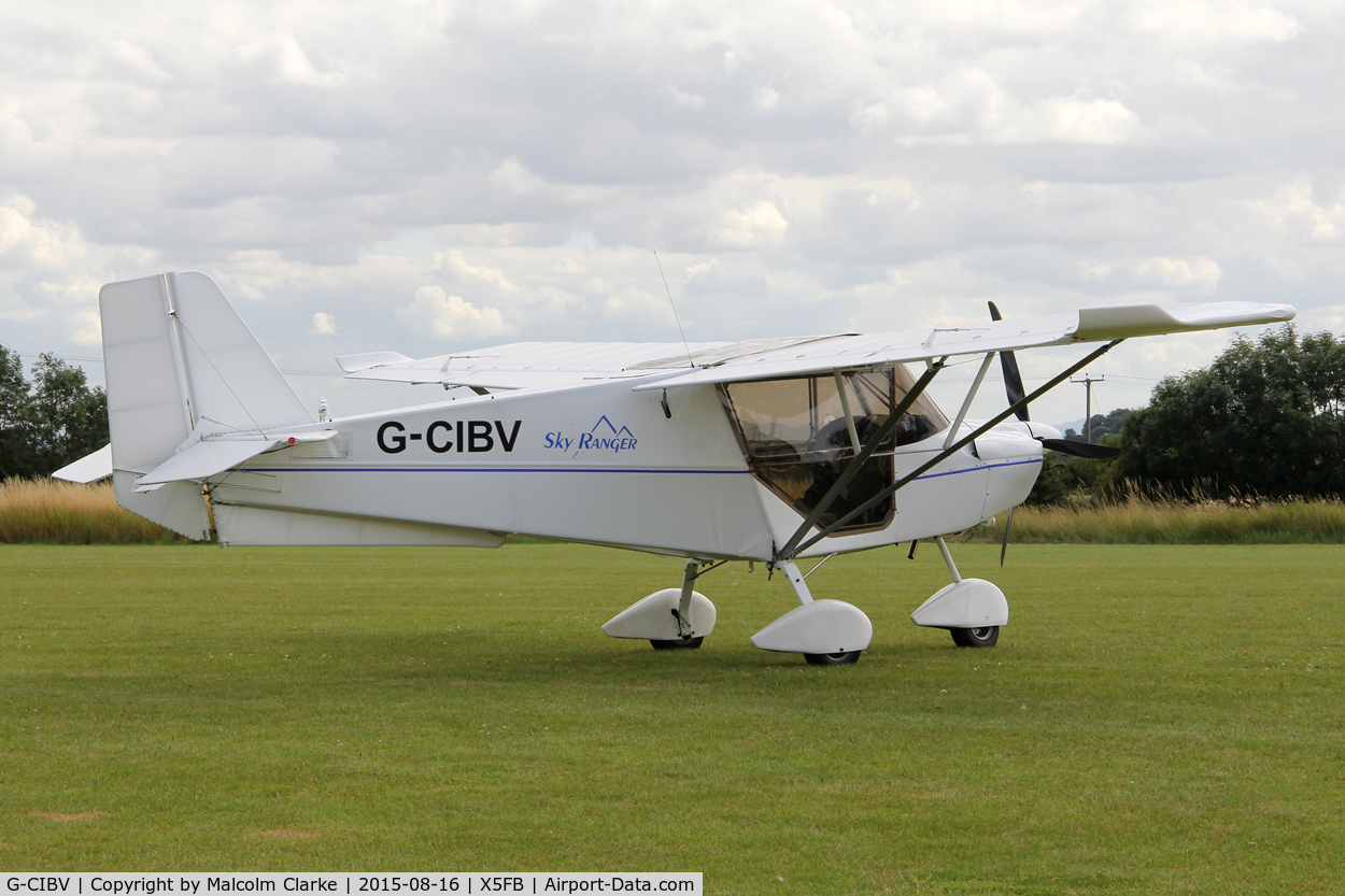 G-CIBV, 2013 Skyranger Swift 912S(1) C/N BMAA/HB/640, Skyranger Swift 912S(1), Fishburn Airfield, August 16th 2015.