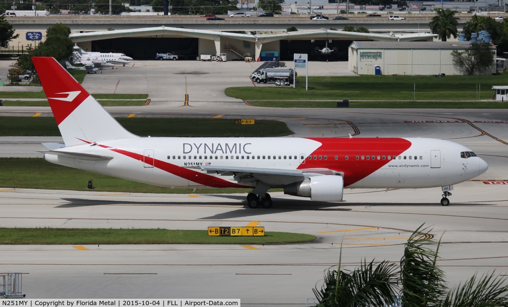 N251MY, 1986 Boeing 767-269 C/N 23280, Dynamic before the engine fire