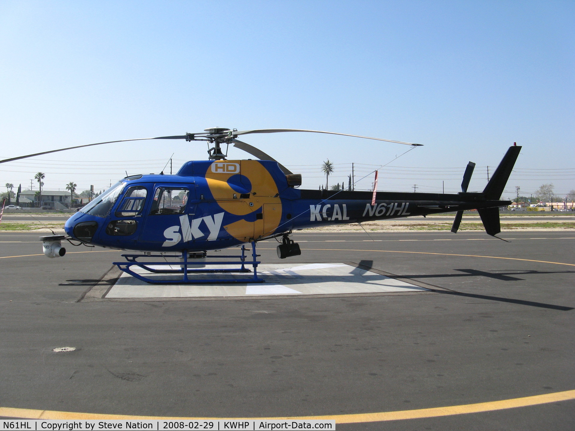 N61HL, Aerospatiale AS-350BA Ecureuil C/N 2298, SKY 9HD KCAL (Channel 9 LA) Newscopter 1989 AS-350BA @ Whiteman Airport, Pacoima, CA