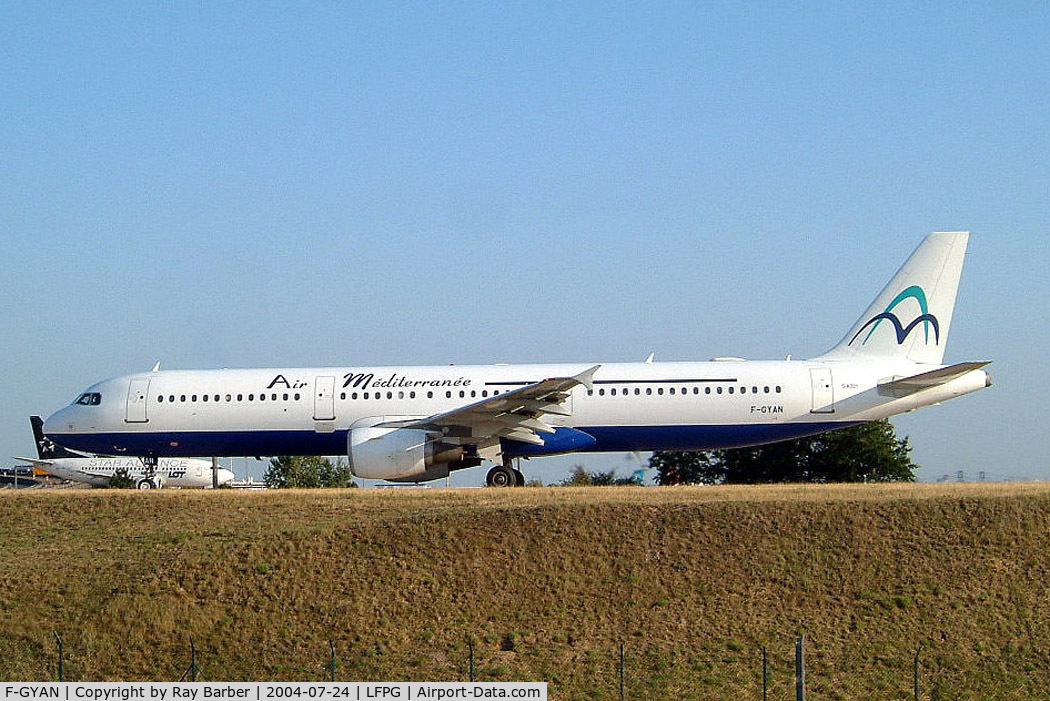 F-GYAN, 1995 Airbus A321-111 C/N 535, Airbus A321-111 [0535] (Air Mediterranee) Paris-Charles De Gaulle~F 24/07/2004