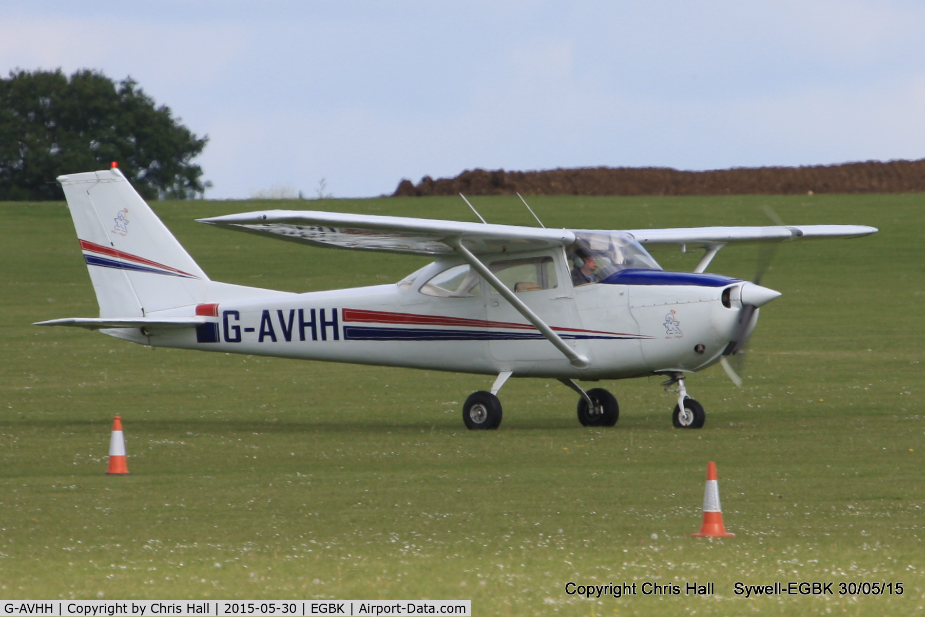 G-AVHH, 1967 Reims F172H Skyhawk C/N 0337, at Aeroexpo 2015
