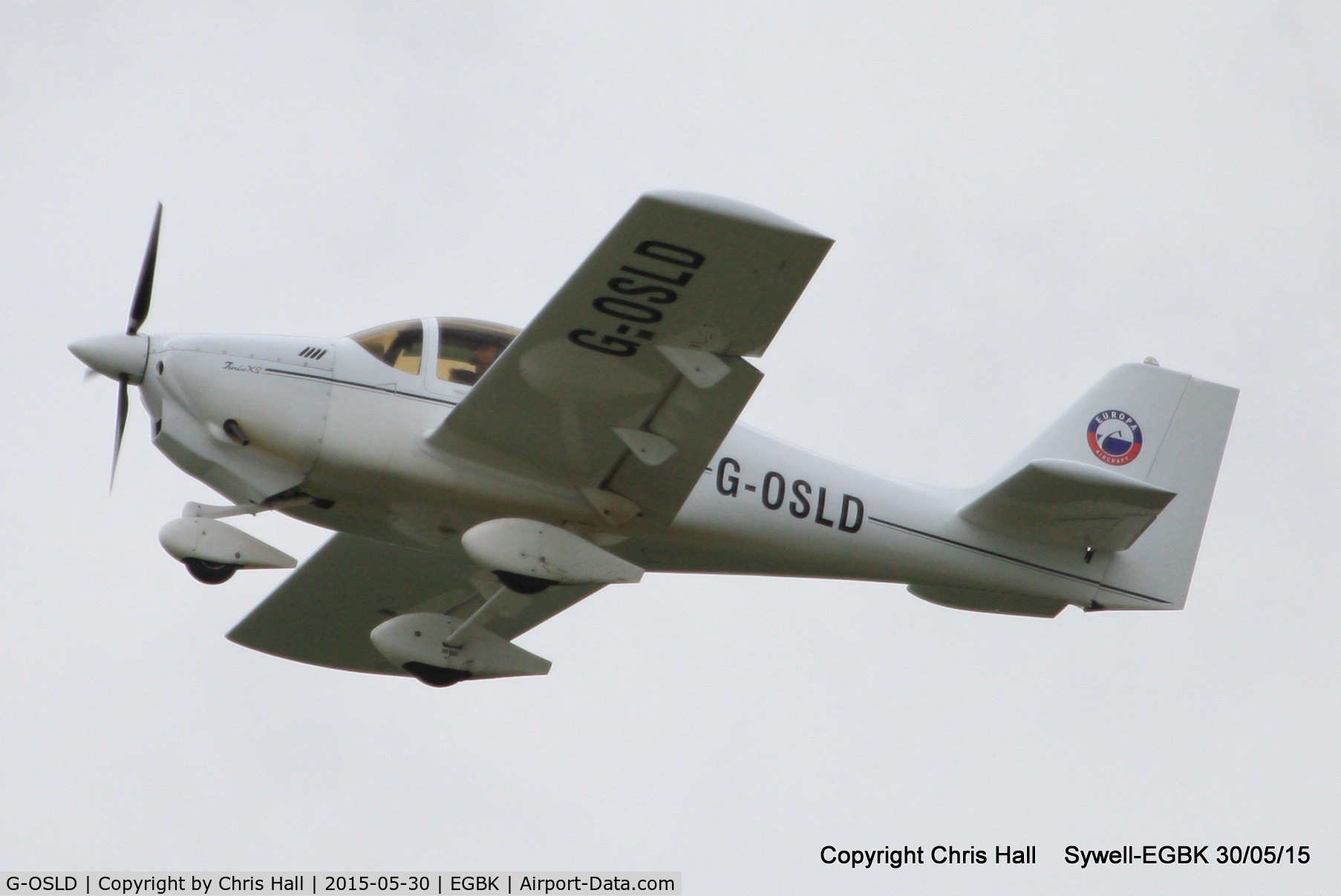 G-OSLD, 2000 Europa XS Tri-Gear C/N PFA 247-13641, at Aeroexpo 2015