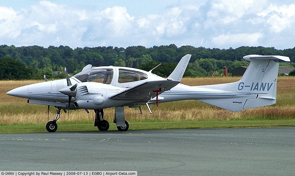 G-IANV, 2006 Diamond DA-42 Twin Star C/N 42.150, Visitor to EGBO. EX:-OE-VPI.