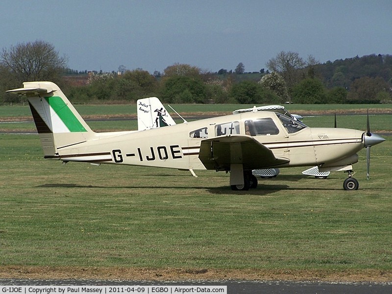G-IJOE, 1980 Piper PA-28RT-201T Turbo Arrow IV C/N 28R-8031178, @ the Easter Wings & Wheels Fly-In. EX:-N8265X,N9599N.