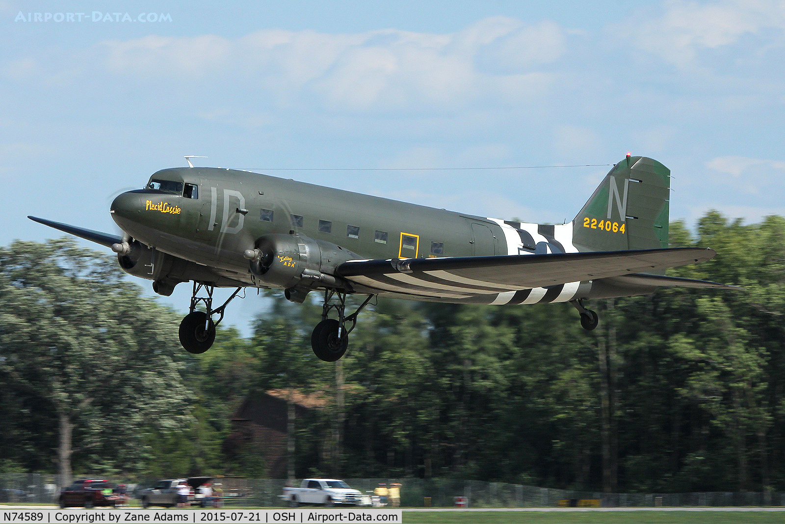 N74589, 1943 Douglas DC3C-S1C3G (C-47A) C/N 9926, 2015 EAA AirVenture - Oshkosh, Wisconsin.