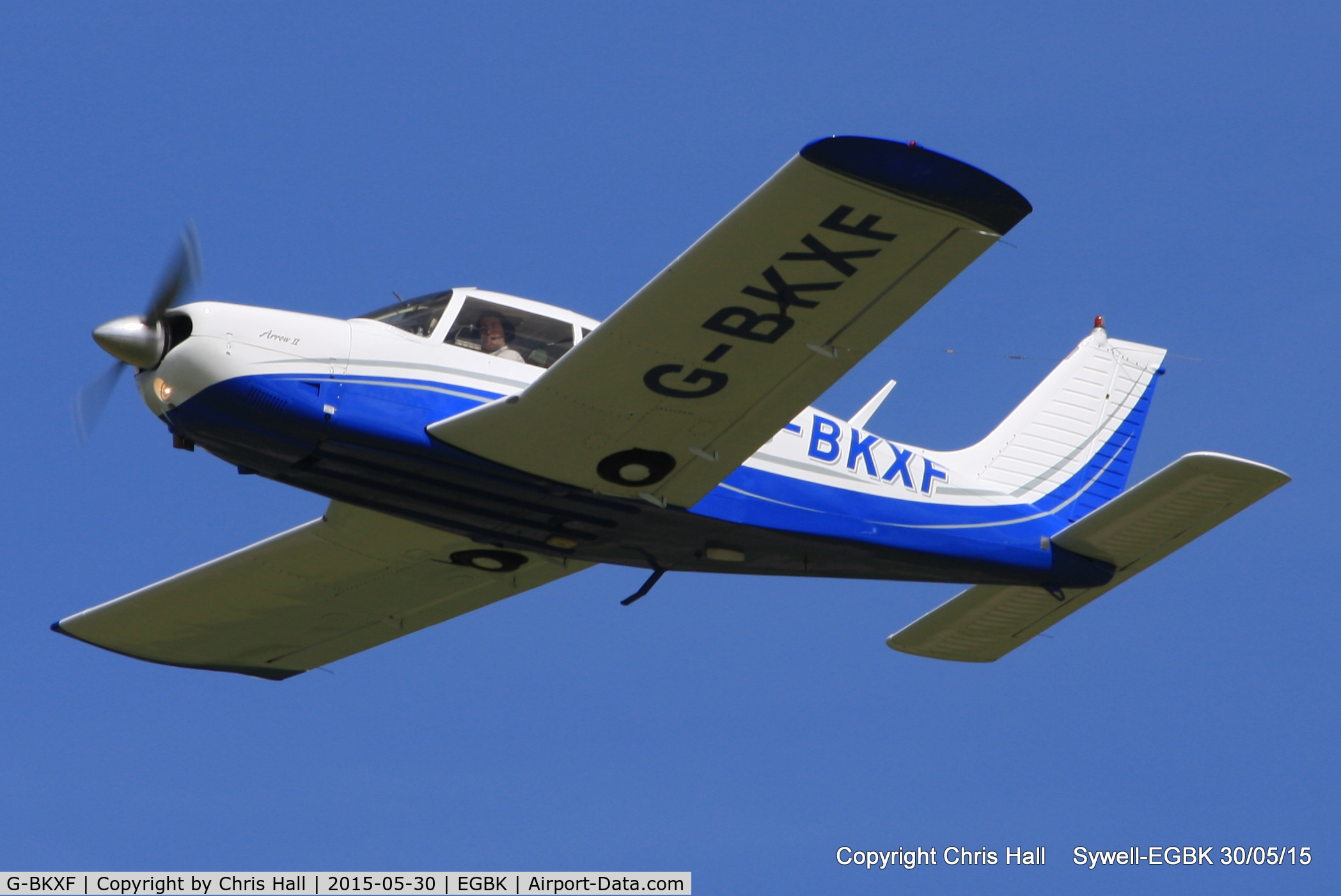 G-BKXF, 1973 Piper PA-28R-200 Cherokee Arrow C/N 28R-7335351, at Aeroexpo 2015