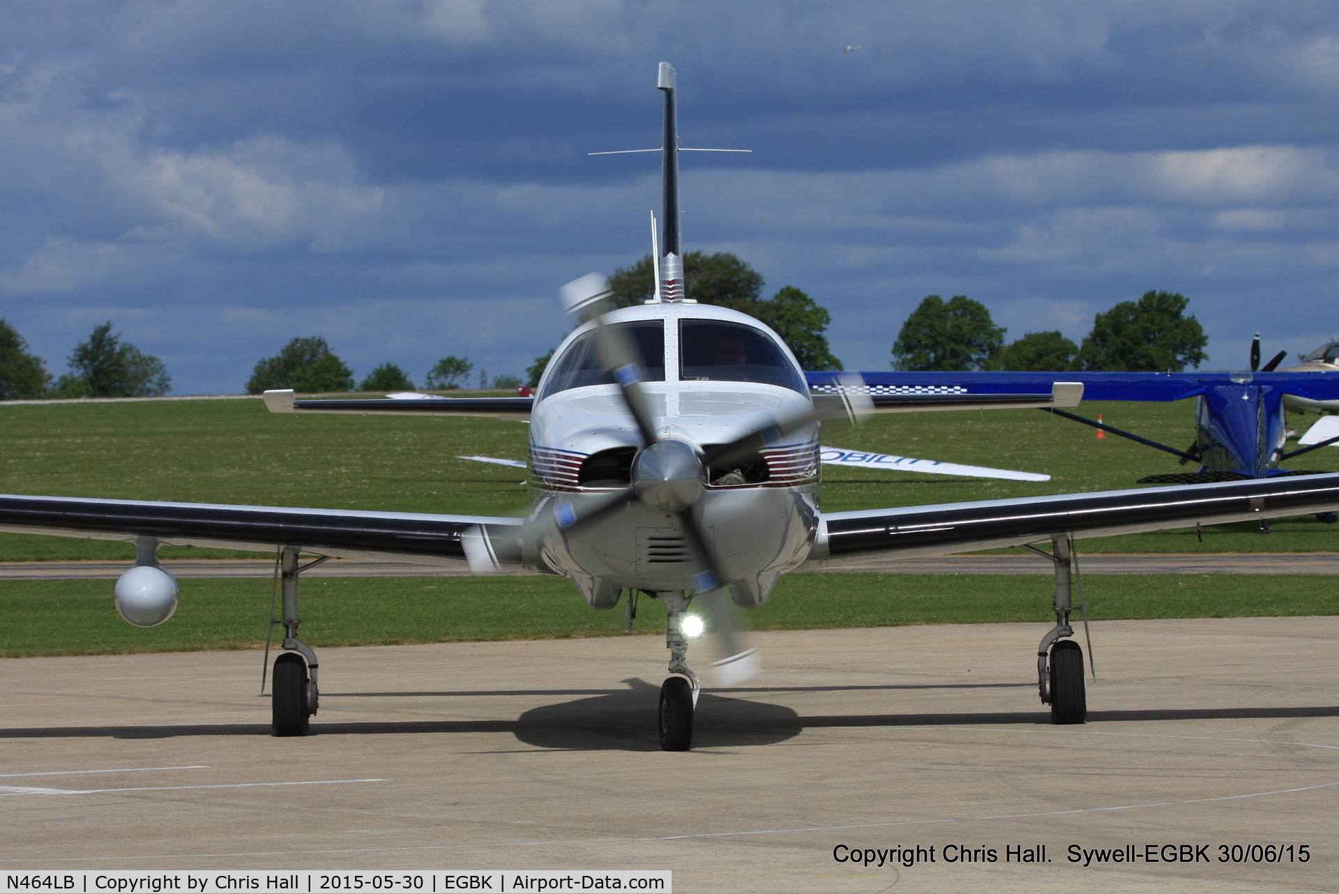 N464LB, 1993 Piper PA-46-350P Malibu Mirage C/N 4622139, at Aeroexpo 2015