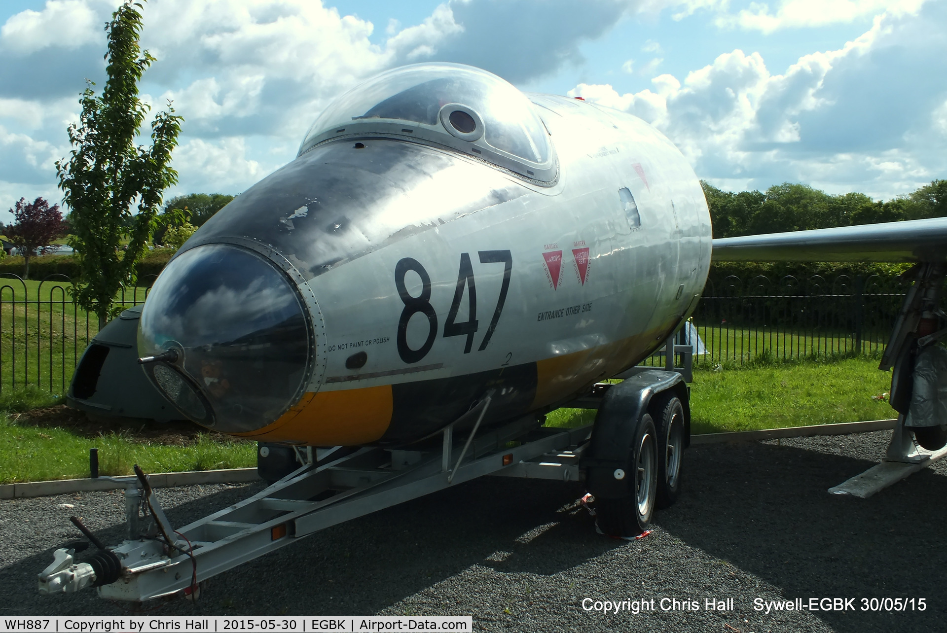 WH887, English Electric Canberra TT.18 C/N SH1644, at the Sywell Museum