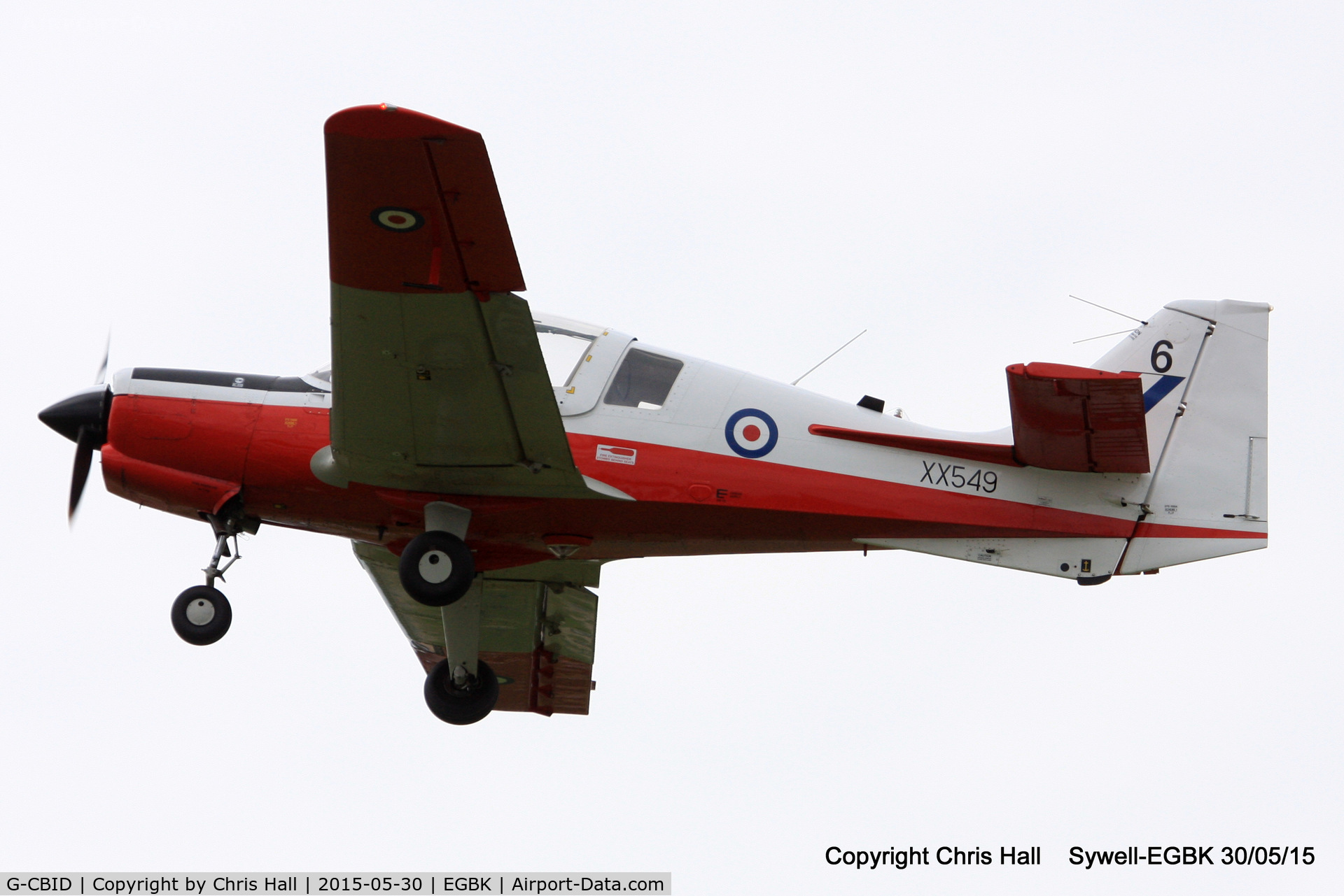 G-CBID, 1974 Scottish Aviation Bulldog T.1 C/N BH.120/242, at Aeroexpo 2015