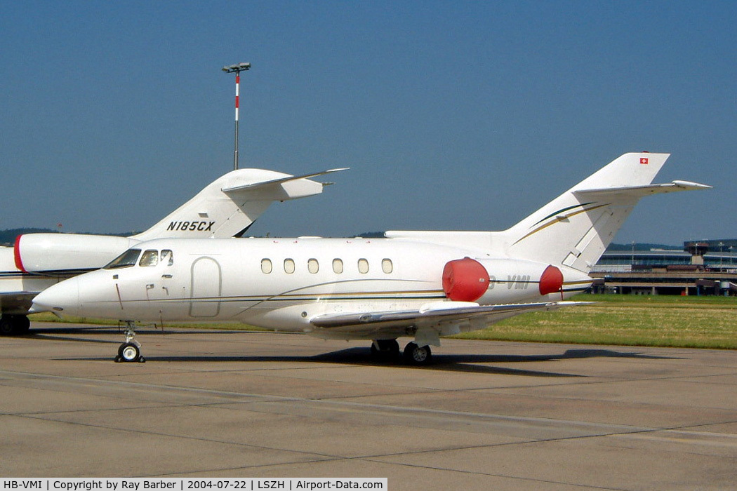 HB-VMI, 1991 British Aerospace BAe.125 Series 800A C/N 258210, Hawker-Siddeley 125/800B [258210] Zurich~HB 22/07/2004