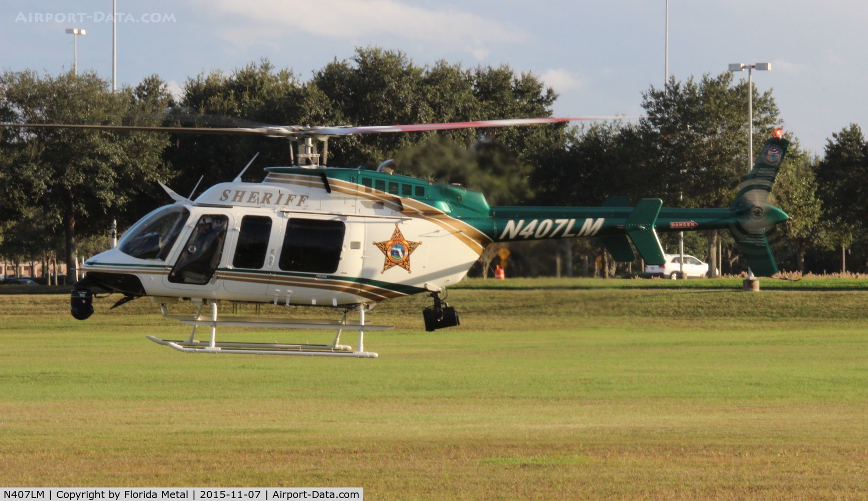 N407LM, 2007 Bell 407 C/N 53767, Orange County Sheriff Bell 407 at American Heroes Air Show Oveido Mall Florida