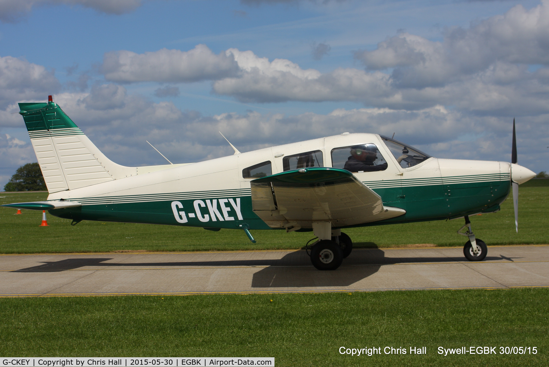 G-CKEY, 1978 Piper PA-28-161 Cherokee Warrior II C/N 28-7916061, at Aeroexpo 2015
