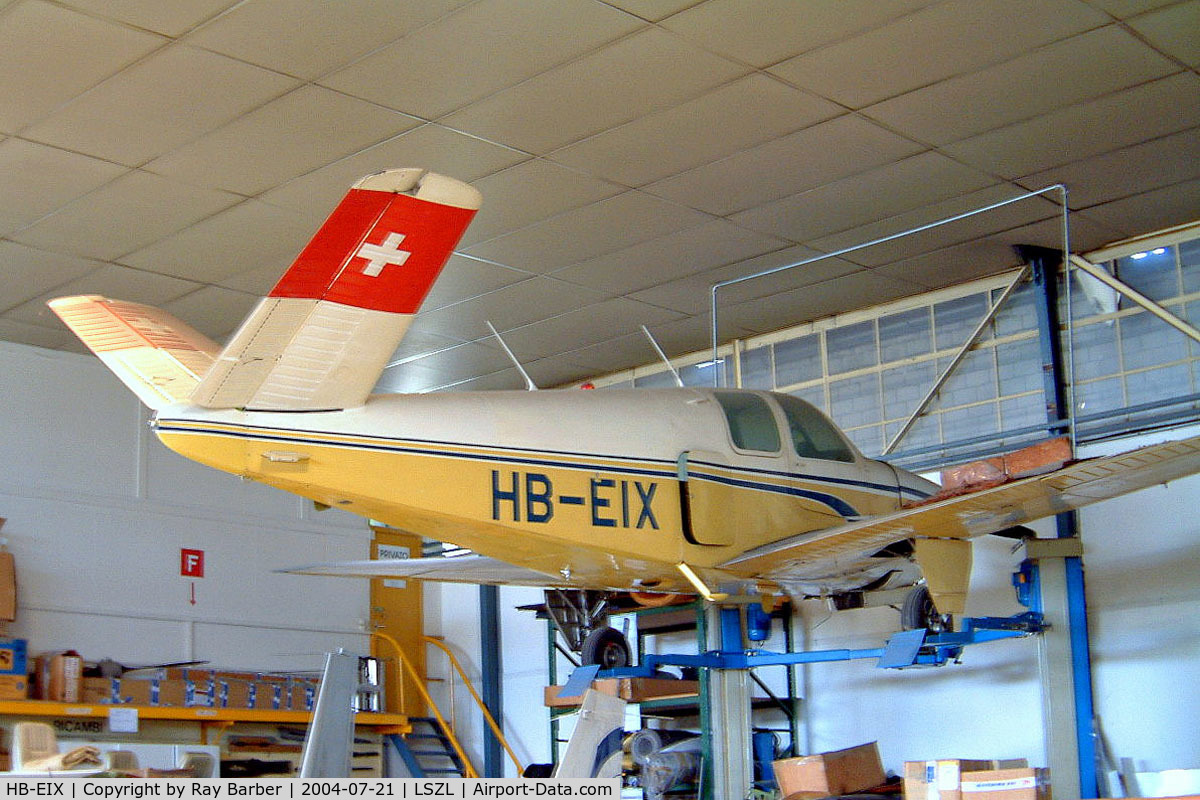 HB-EIX, 1956 Beech E35 C/N D-3788, Beech E35 Bonanza [D-3788] Locarno~HB 21/07/2004