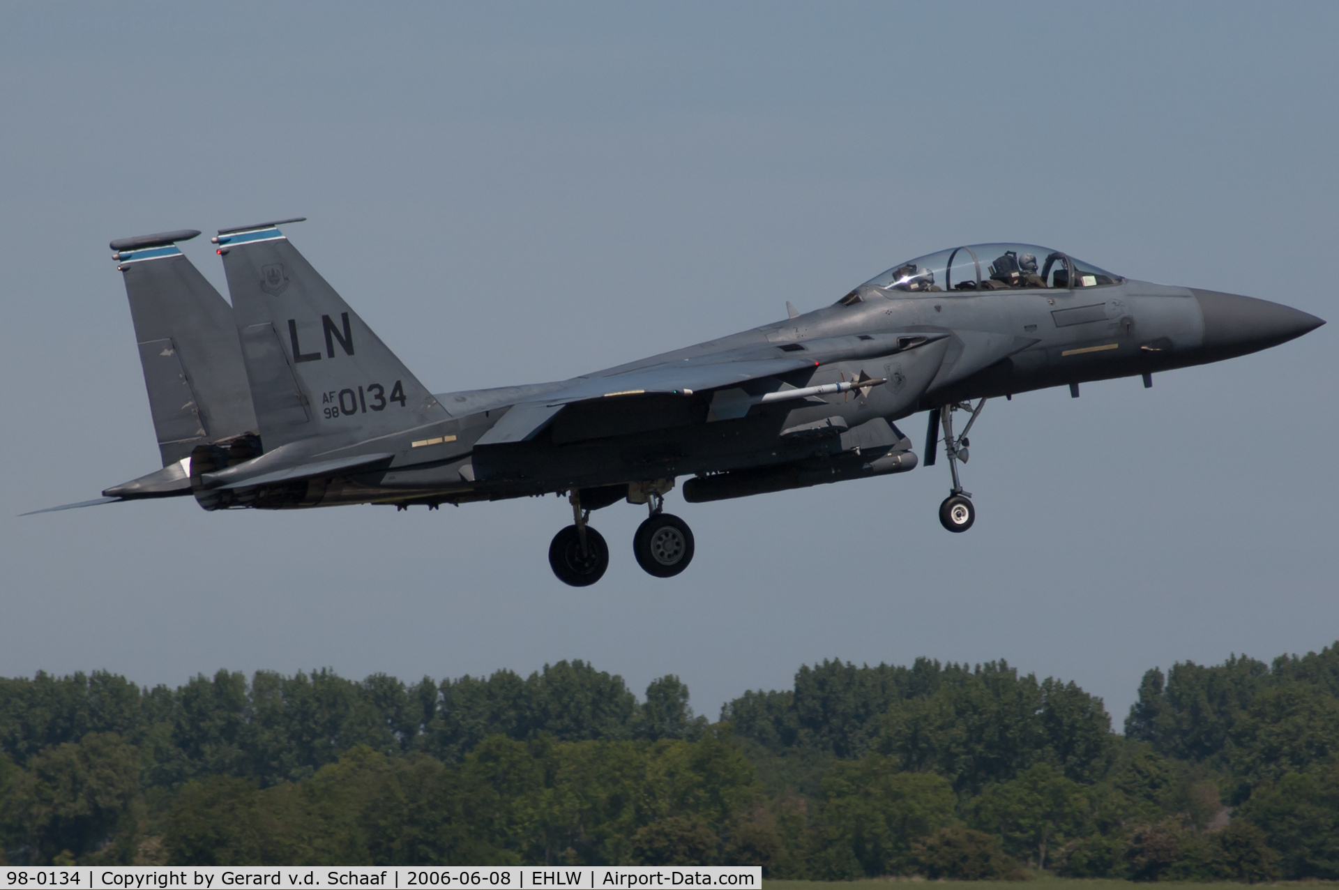 98-0134, 1998 McDonnell Douglas F-15E Strike Eagle C/N 1364/E225, Leeuwarden June 2006