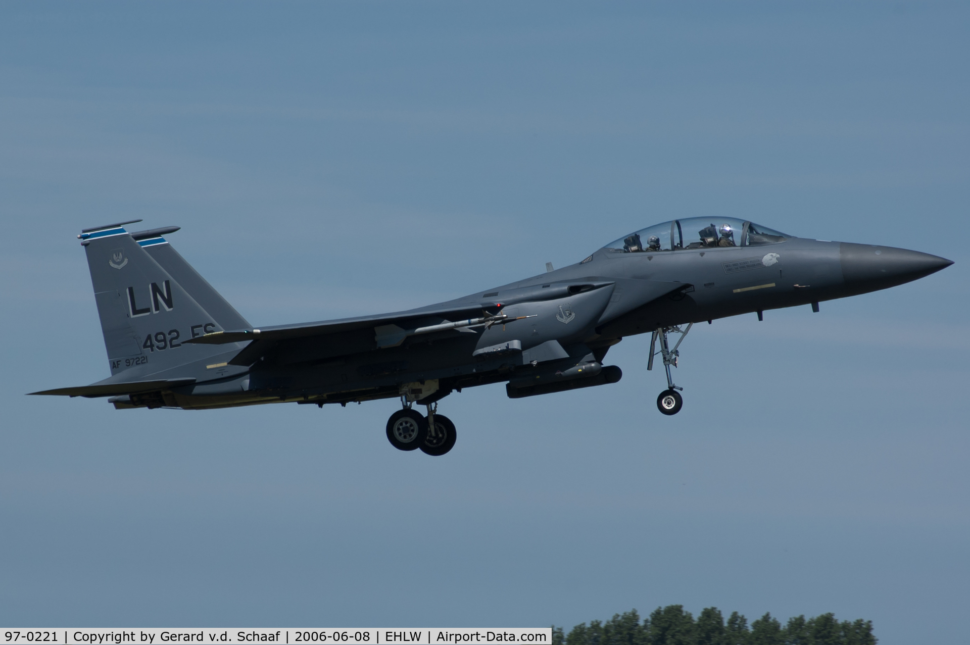 97-0221, 1997 McDonnell Douglas F-15E Strike Eagle C/N 1359/E220, Leeuwarden, June 2006