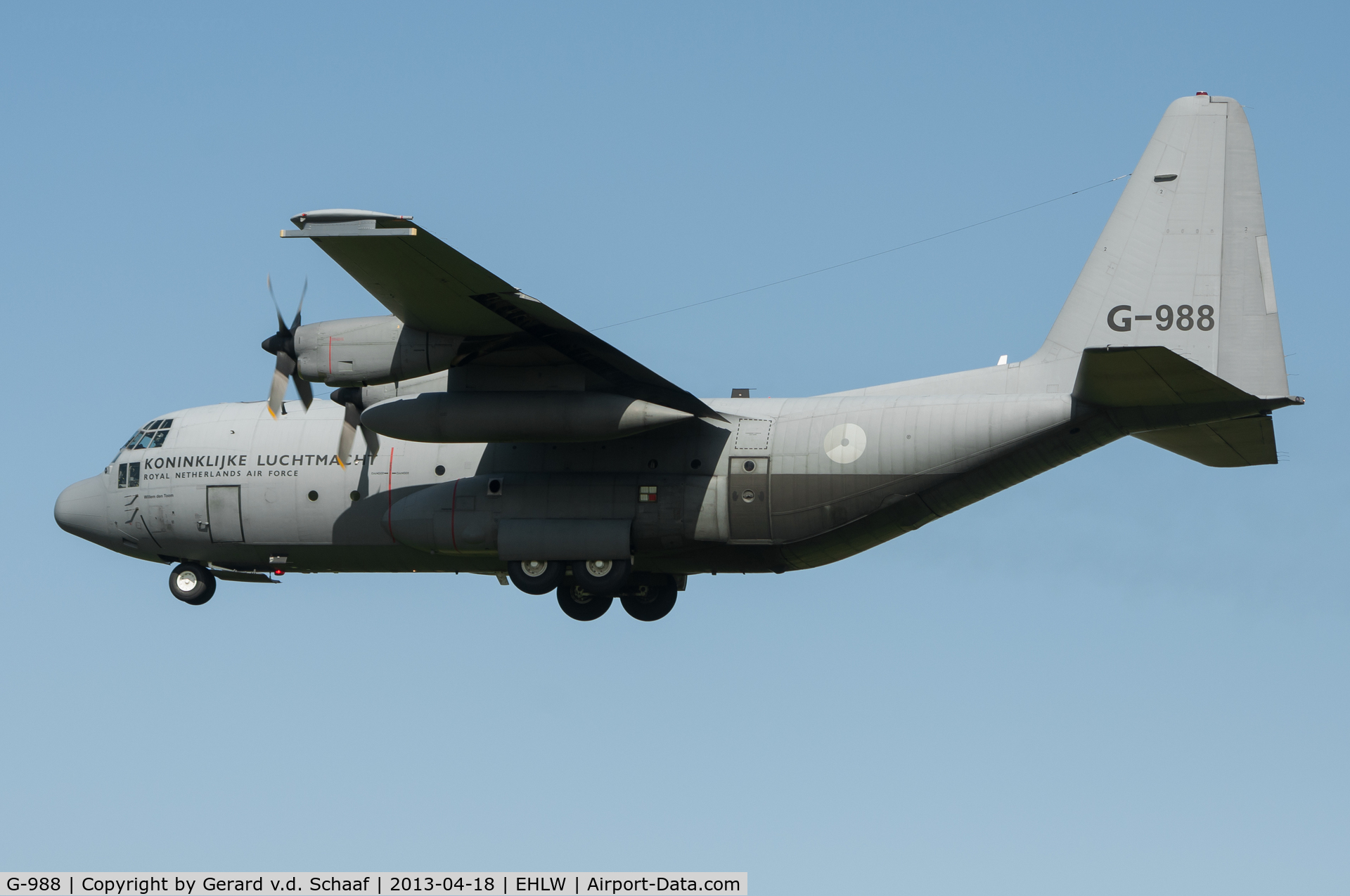G-988, 1983 Lockheed C-130H Hercules C/N 382-4988, Leeuwarden, April 2013