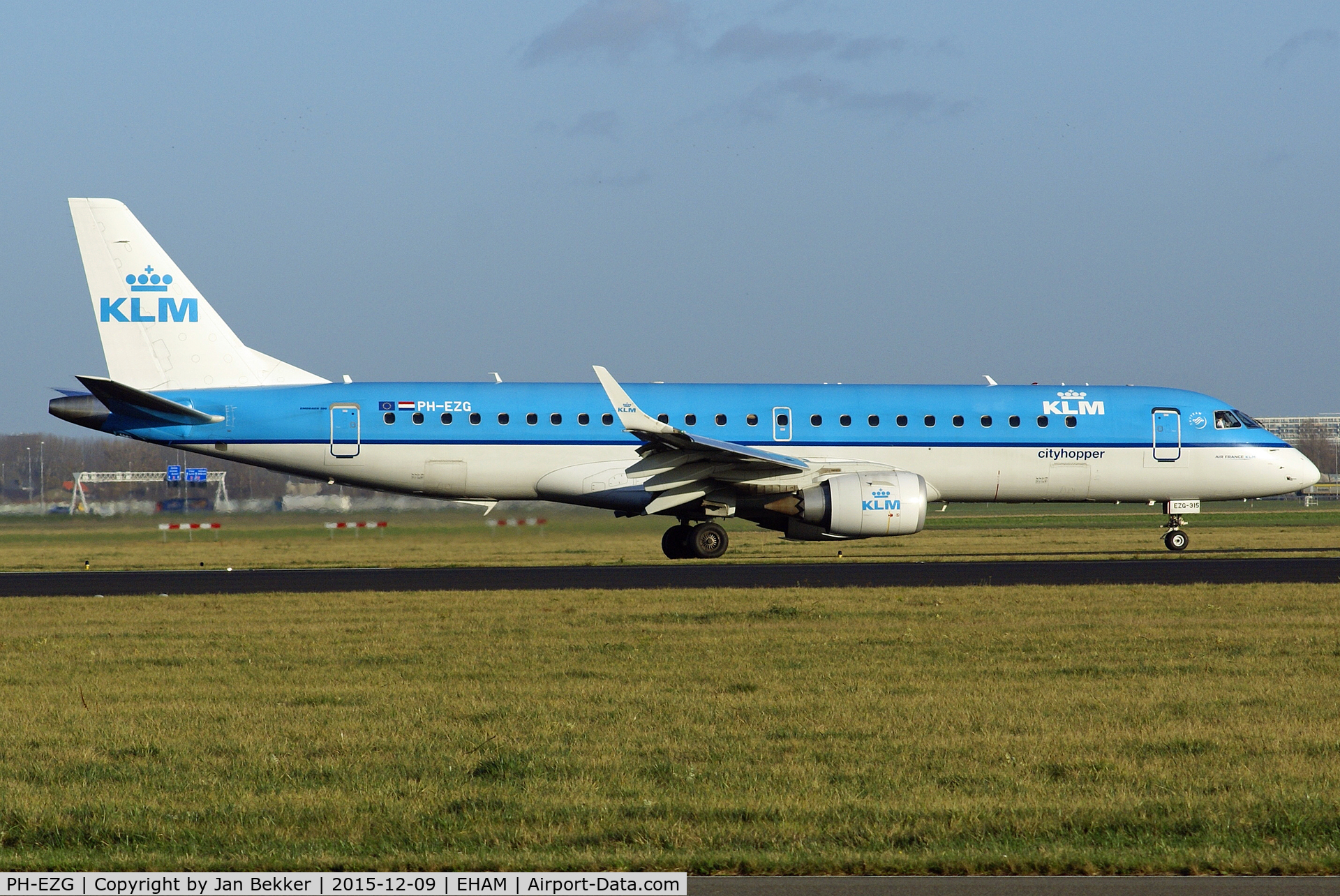 PH-EZG, 2009 Embraer 190LR (ERJ-190-100LR) C/N 19000315, Schiphol