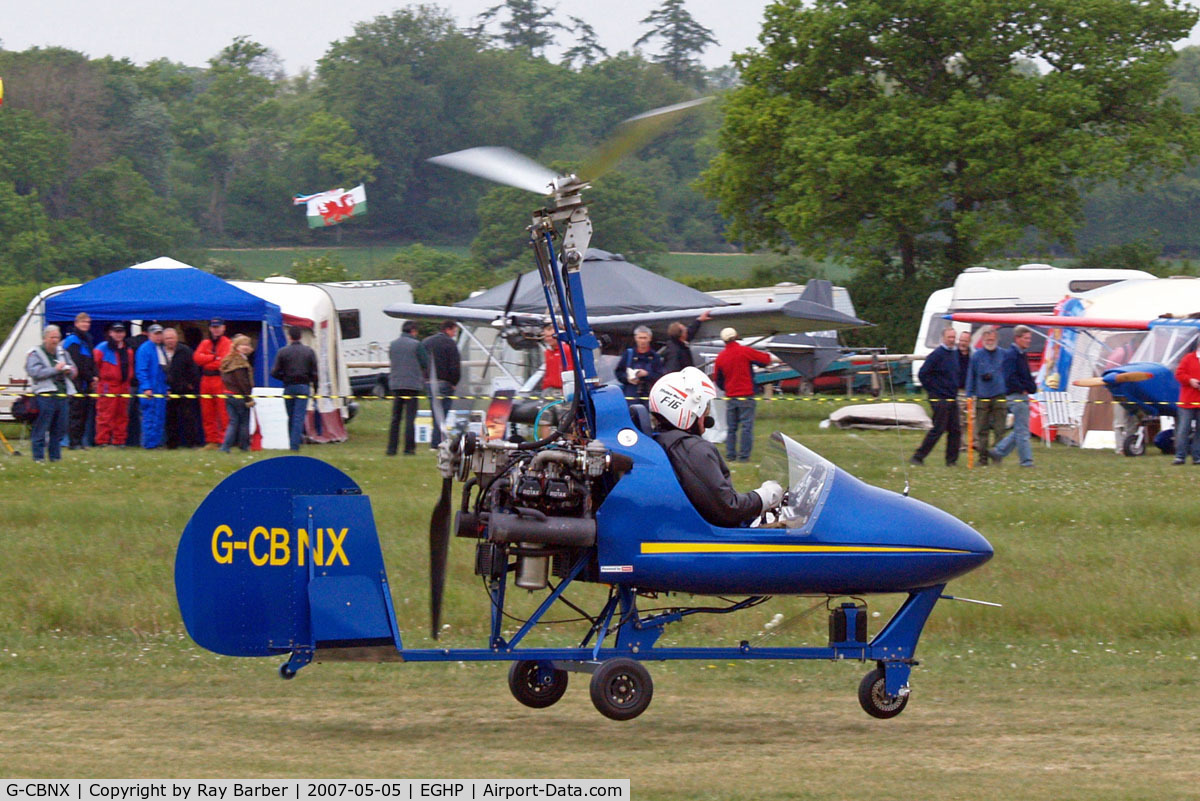 G-CBNX, 2002 Montgomerie-Bensen B-8MR Gyrocopter C/N PFA G/01A-1345, Bensen B.8MR [PFA G/01A-1345] Popham~G 05/05/2007