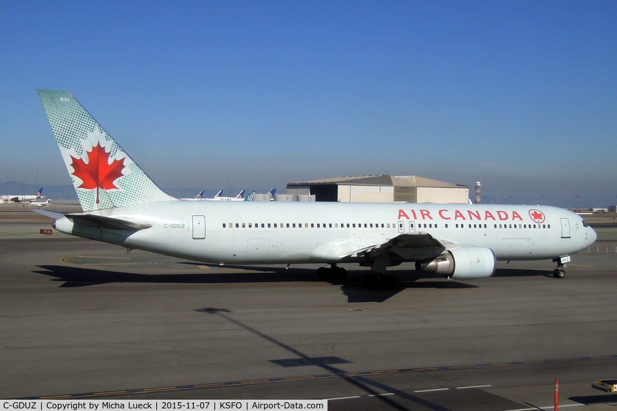 C-GDUZ, 1991 Boeing 767-38E C/N 25347, At San Francisco