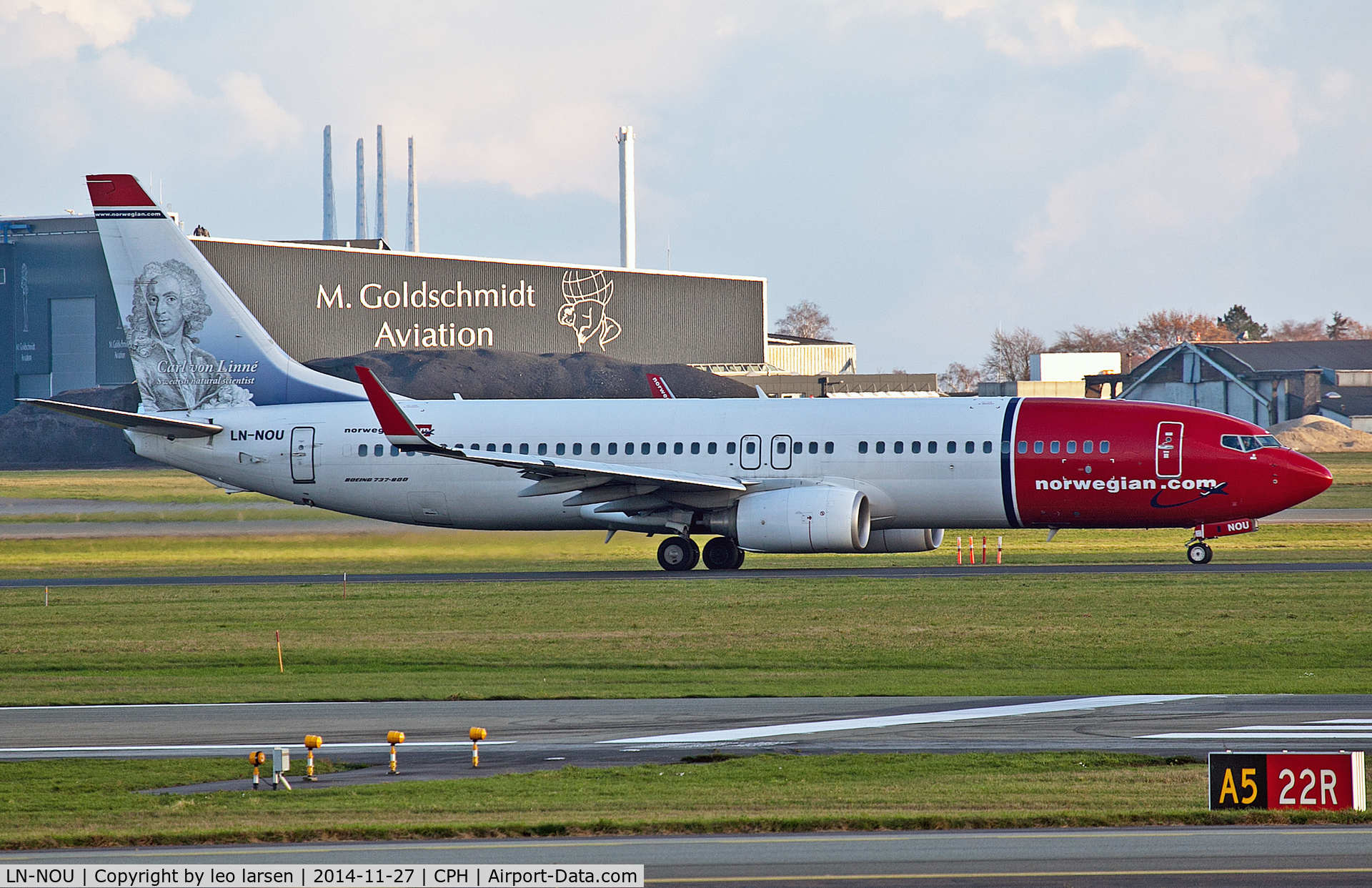 LN-NOU, 2009 Boeing 737-8FZ C/N 29674, Copenhagen 27.11.14