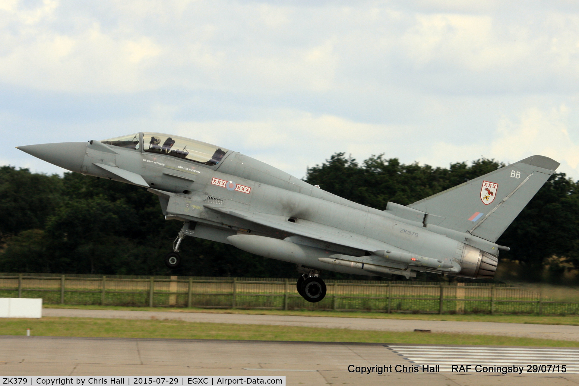 ZK379, 2010 Eurofighter EF-2000 Typhoon T.3 C/N BT024/249, RAF 29(R) Sqn