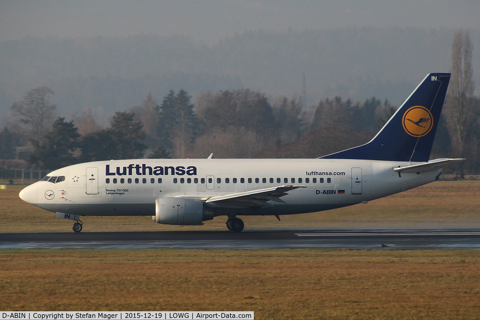 D-ABIN, 1991 Boeing 737-530 C/N 24938, Lufthansa B737-500 @ GRZ