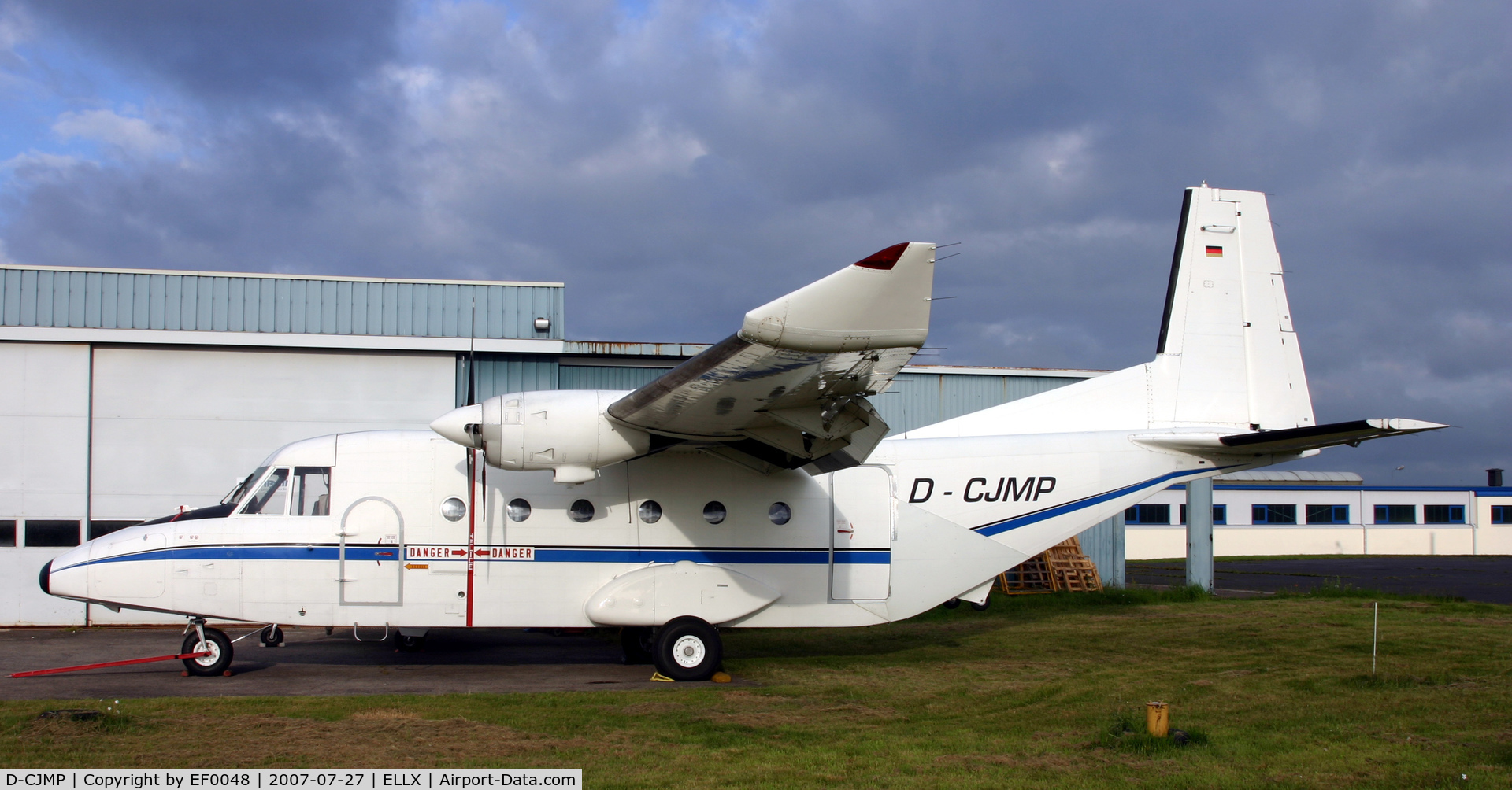 D-CJMP, 1988 CASA C-212-300 Aviocar C/N 387, new to data base