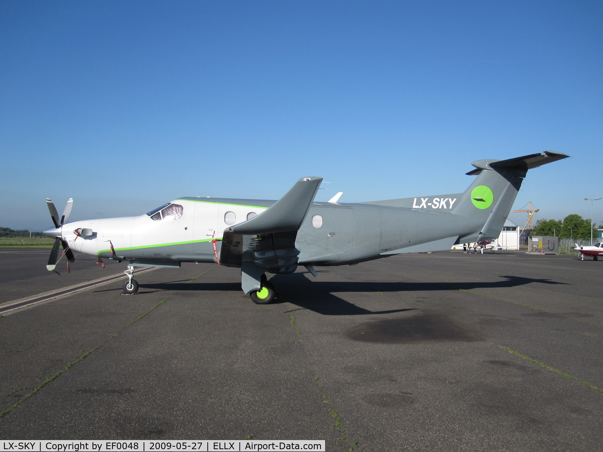 LX-SKY, 1995 Pilatus PC-12/45 C/N 108, One of three aircraft to be reg'd LX-SKY