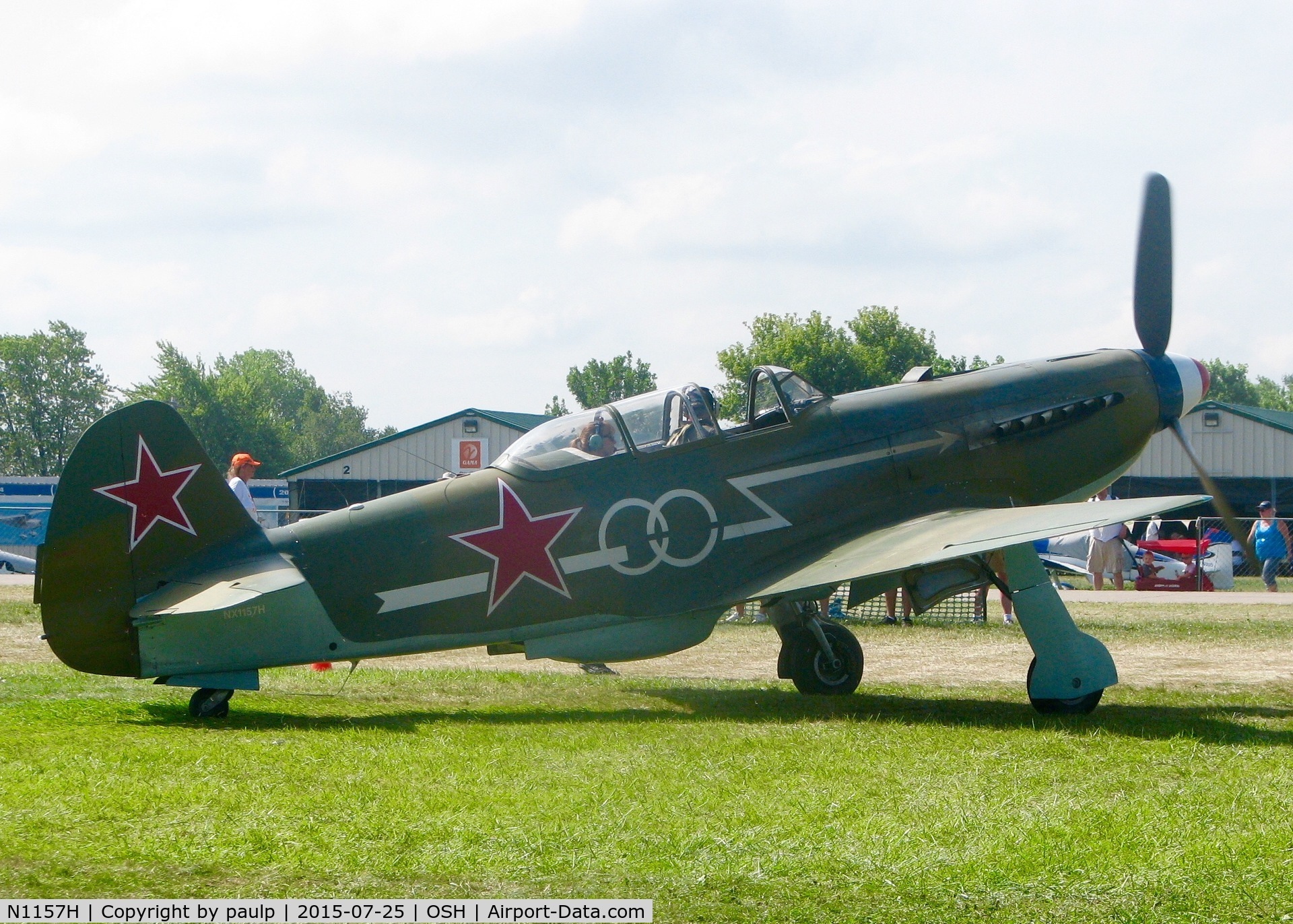 N1157H, 1994 Yakovlev Yak-9U-M C/N 0470402, At AirVenture