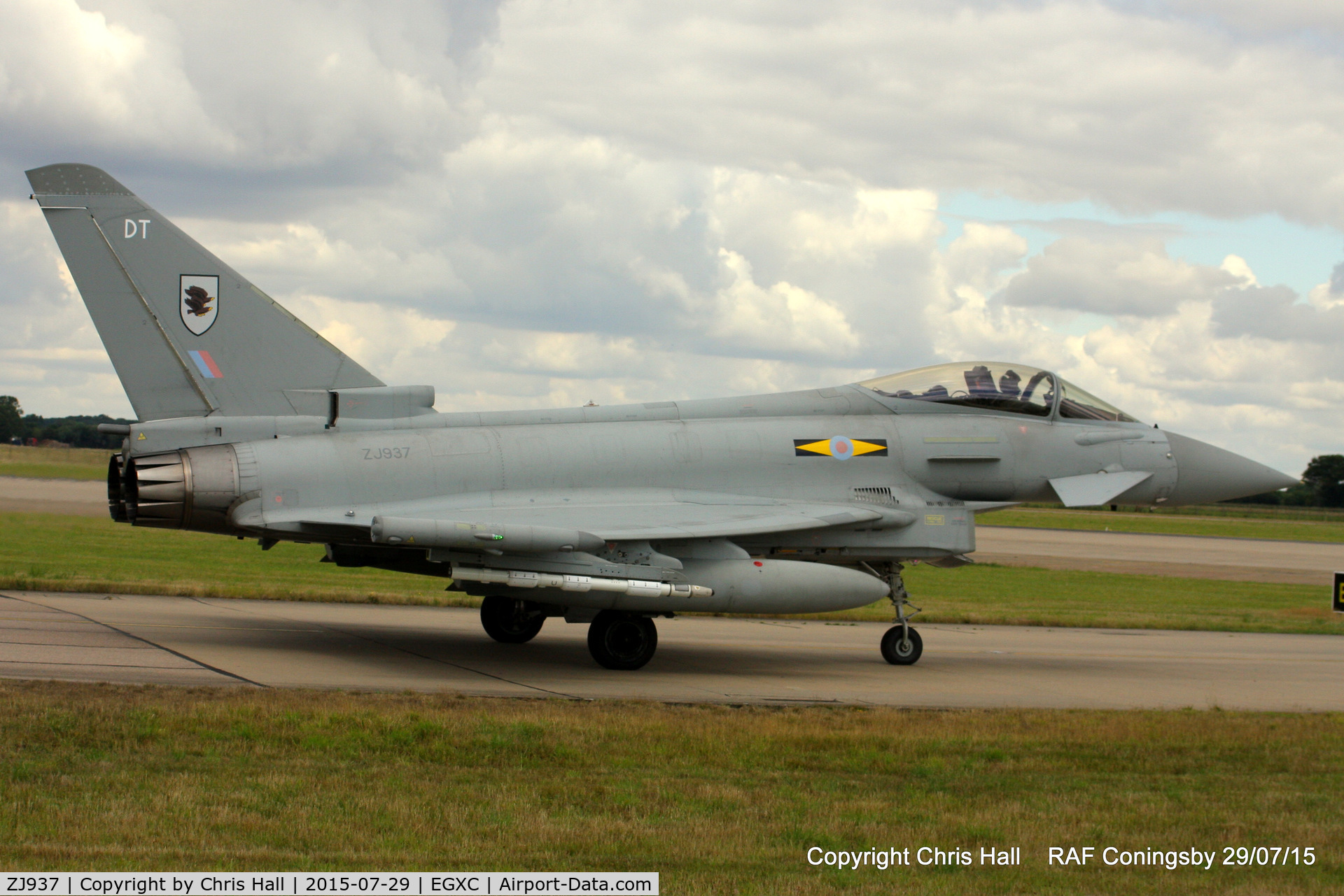 ZJ937, 2007 Eurofighter EF-2000 Typhoon FGR.4 C/N 0121/BS028, RAF 11 Sqn