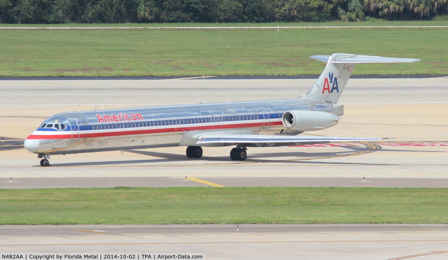 N482AA, 1988 McDonnell Douglas MD-82 (DC-9-82) C/N 49675, American