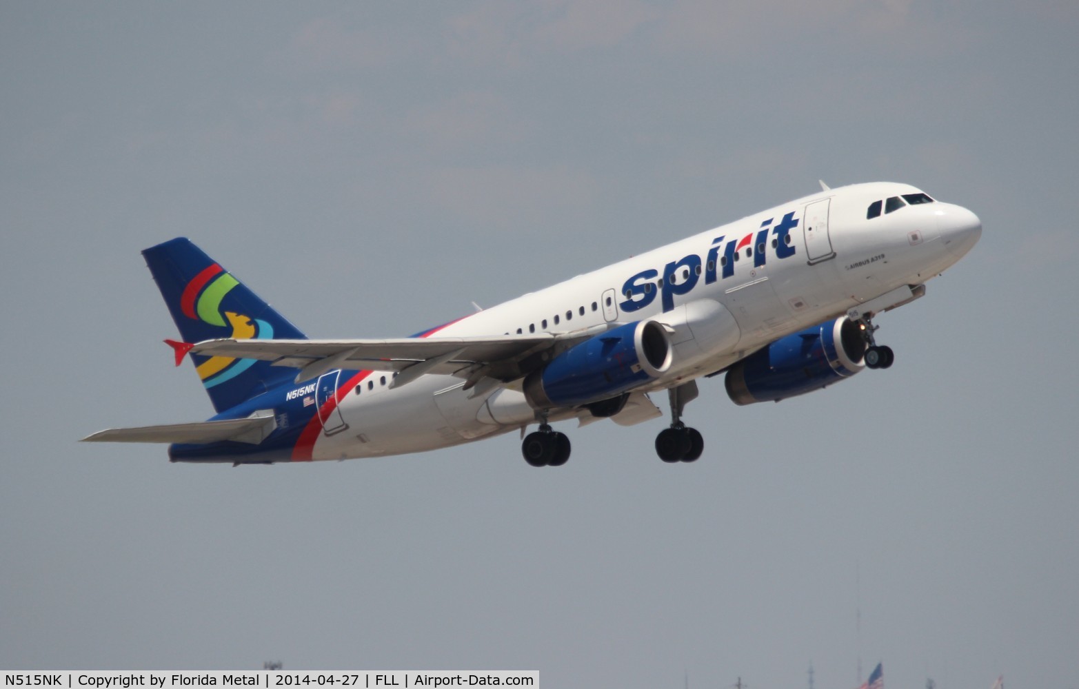 N515NK, 2006 Airbus A319-132 C/N 2698, Spirit