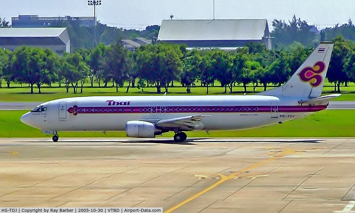 HS-TDJ, 1997 Boeing 737-4D7 C/N 28704, Boeing 737-4D7 [28704] (Thai Airways) Bangkok Int~HS 30/10/2005