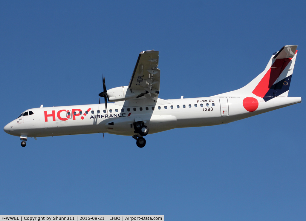 F-WWEL, 2015 ATR 72-600 C/N 1283, C/n 1283 - To be F-HOPL