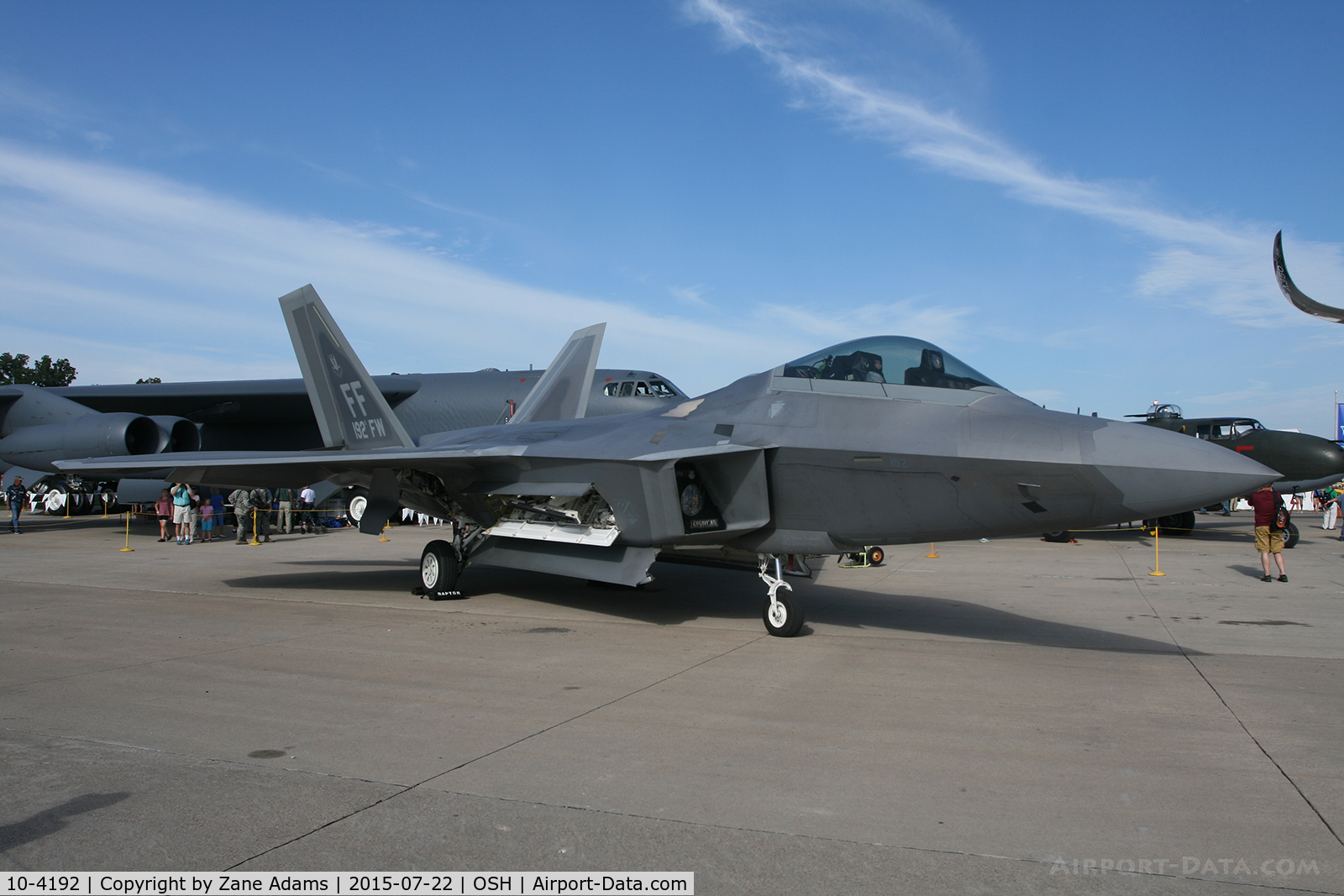 10-4192, 2010 Lockheed Martin F-22A Raptor C/N 4192, 2015 EAA AirVenture - Oshkosh, Wisconsin