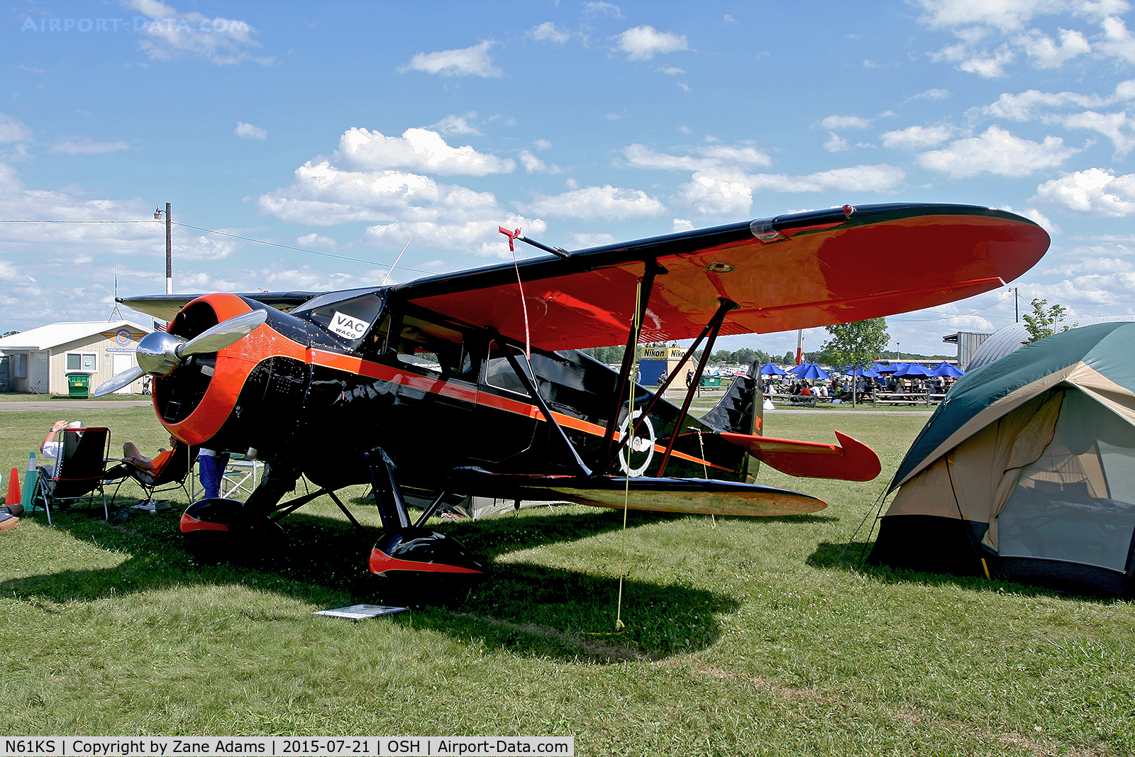 N61KS, 1939 Waco EGC-8 C/N 5072, 2015 EAA AirVenture - Oshkosh, Wisconsin