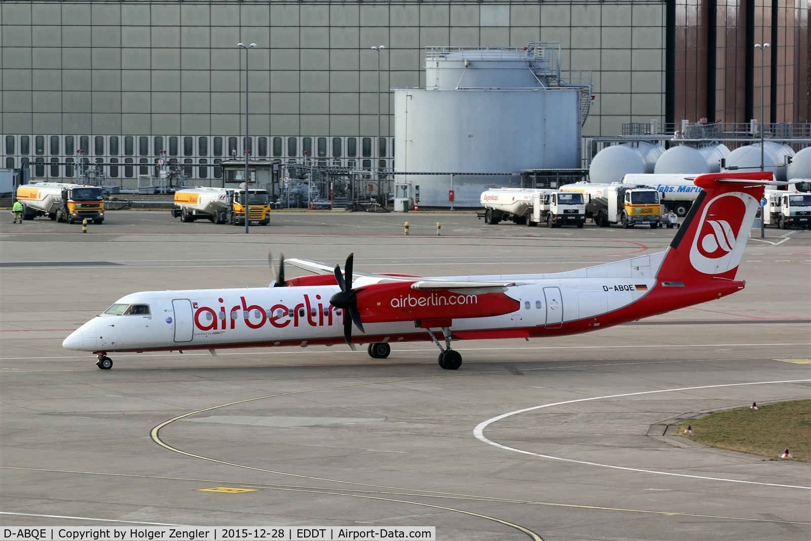 D-ABQE, 2009 De Havilland Canada DHC-8-402Q Dash 8 C/N 4239, Always nice to see this frail aircrafts especially in TXL.....