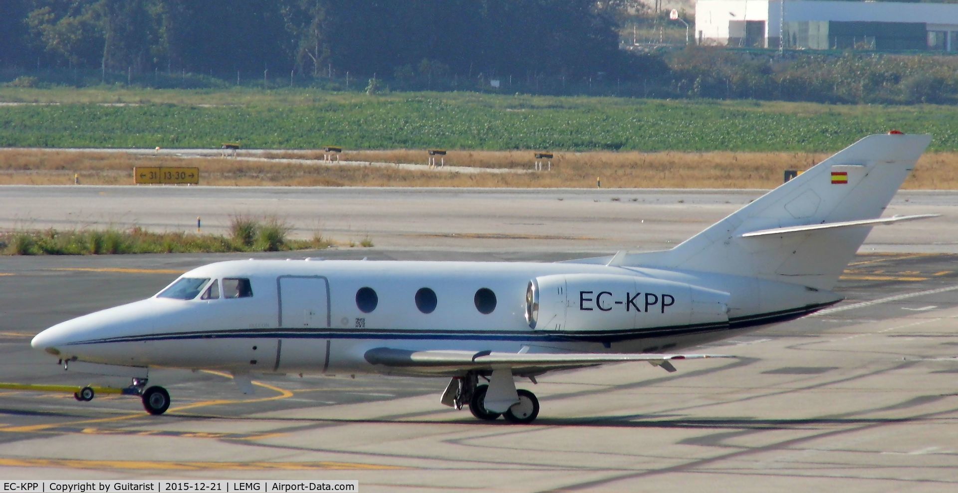 EC-KPP, 1986 Dassault Falcon 100 C/N 209, At Malaga