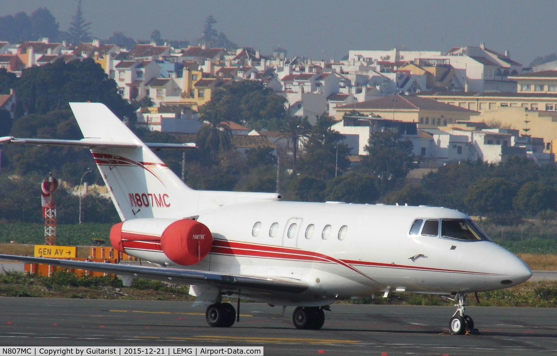 N807MC, British Aerospace BAe.125-800A C/N 258114/NA0411, At Malaga