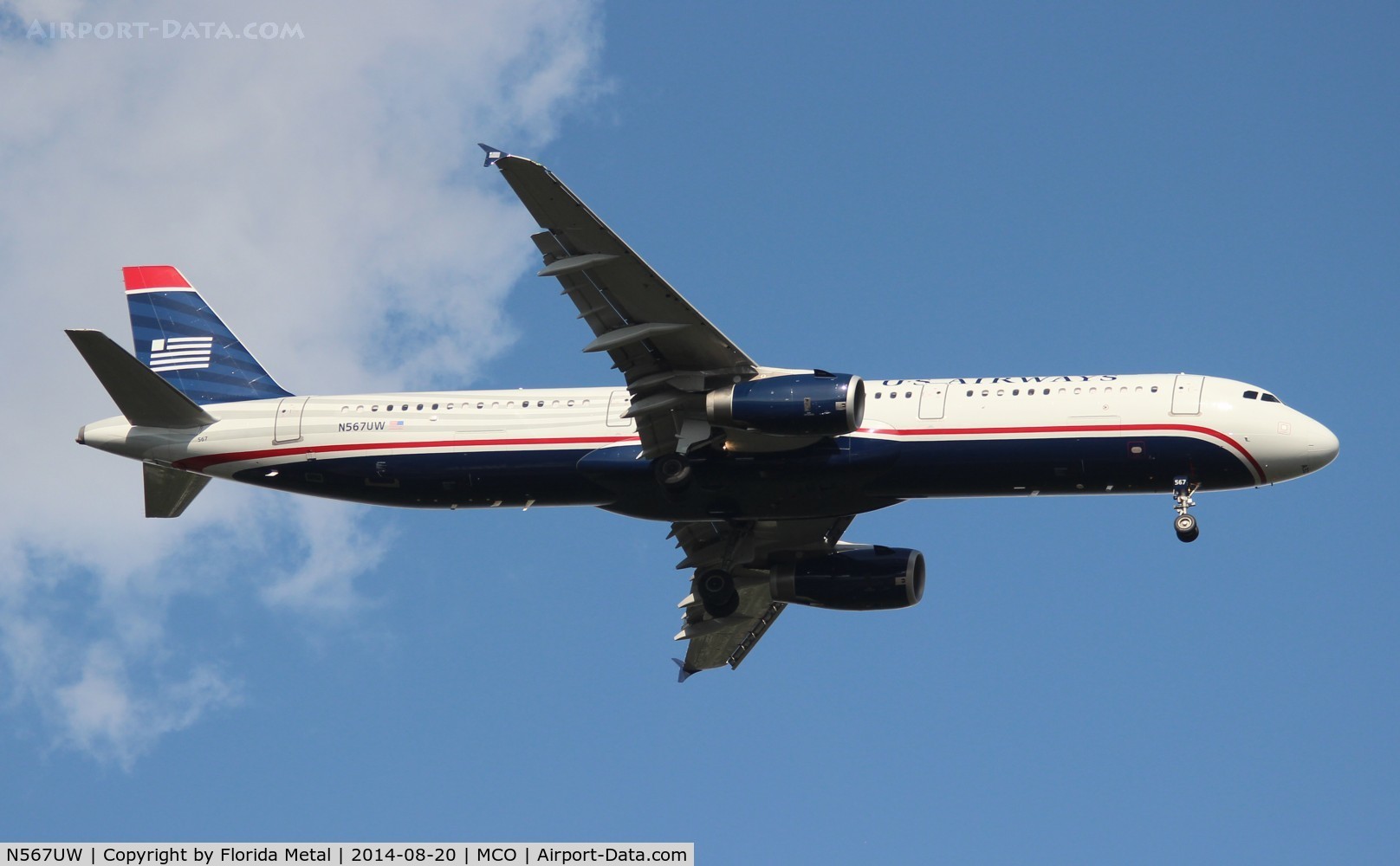 N567UW, 2013 Airbus A321-231 C/N 5728, USAirways A321