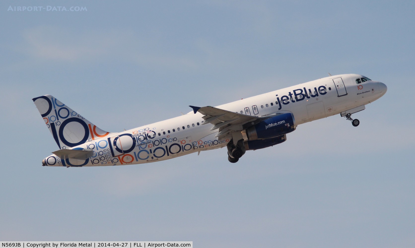 N569JB, 2003 Airbus A320-232 C/N 2075, Jet Blue 10th Anniversary
