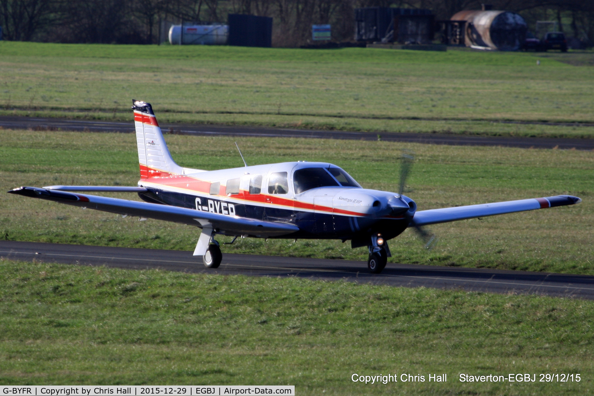 G-BYFR, 1999 Piper PA-32R-301 Saratoga SP C/N 3246133, at Staverton