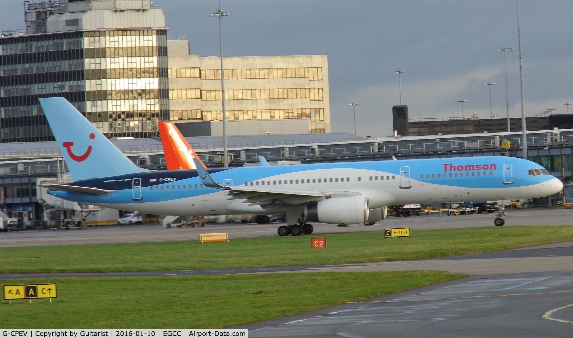 G-CPEV, 1999 Boeing 757-236 C/N 29943, At Manchester