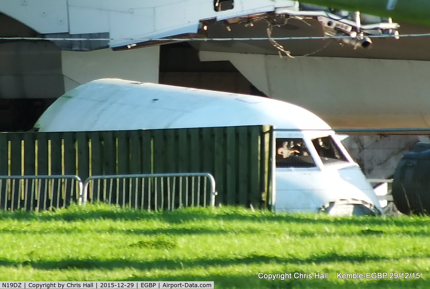N19DZ, 1992 ATR 72-202 C/N 297, in the scrapping area at Kemble