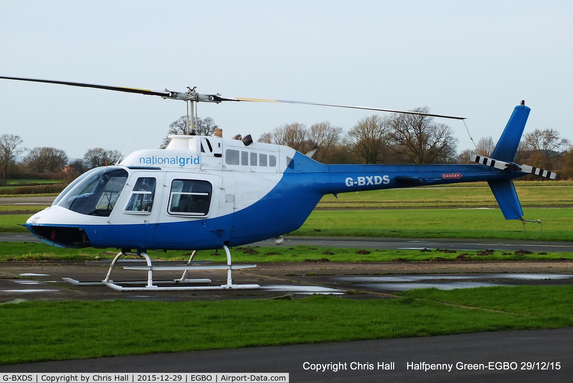 G-BXDS, 1979 Bell 206B JetRanger III C/N 2734, at Halfpenny Green