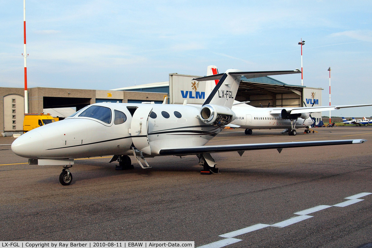 LX-FGL, 2008 Cessna 510 Citation Mustang Citation Mustang C/N 510-0132, Cessna Citation Mustang [510-0132] (Flying Group) Antwerp-Deurne~OO 11/08/2010