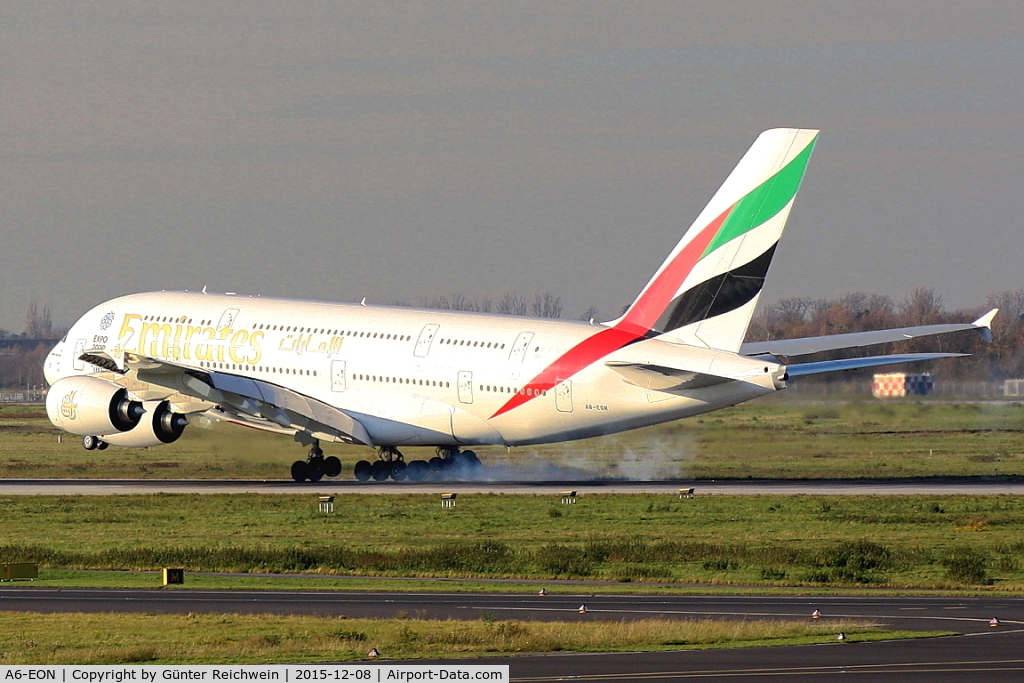 A6-EON, 2015 Airbus A380-861 C/N 188, Arriving
