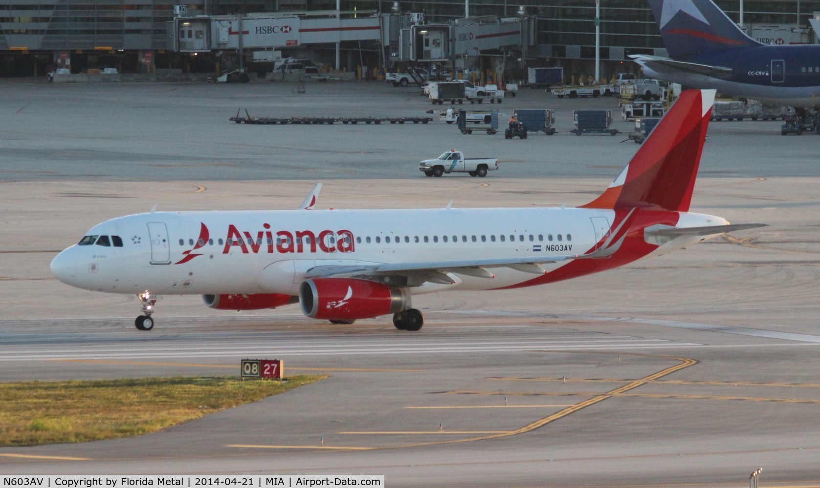 N603AV, 2013 Airbus A320-233 C/N 5840, Avianca