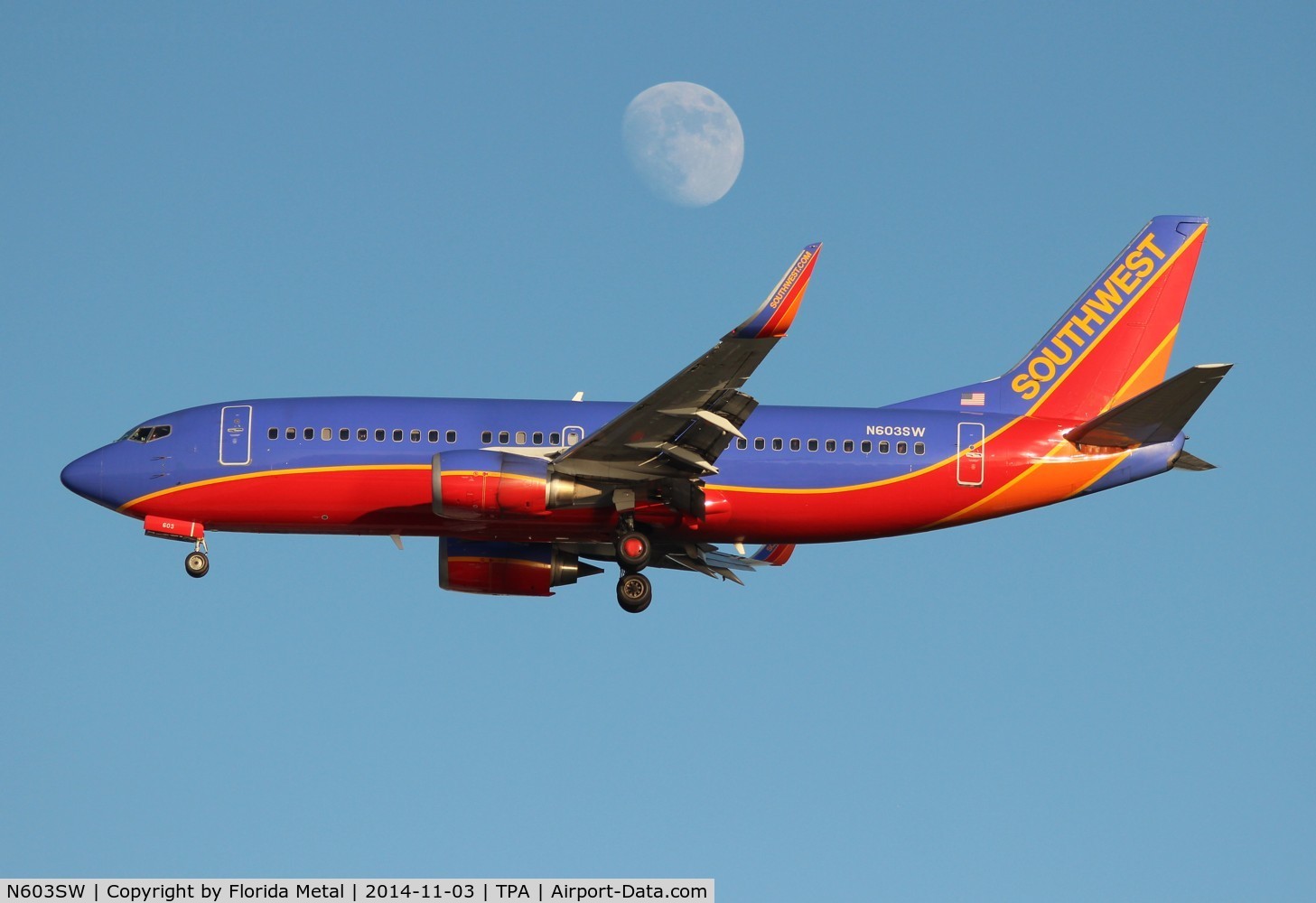 N603SW, 1995 Boeing 737-3H4 C/N 27954, Southwest